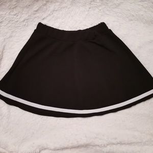 PART OF SALE - White stripe skater skirt